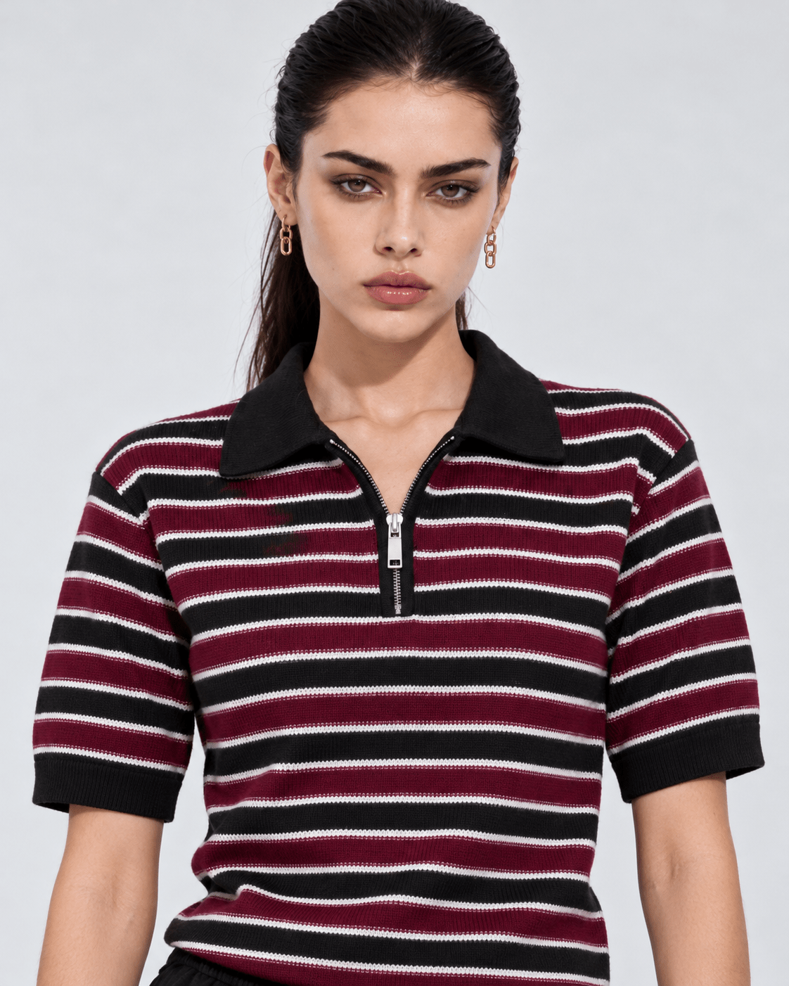 Cassette Striped Quarter Zip XS - Premium Unisex | LEKSI Pakistan