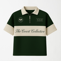 Center Line Golf Green Boxy Quarter Zip Polo - Unisex S - Premium Unisex | LEKSI Pakistan