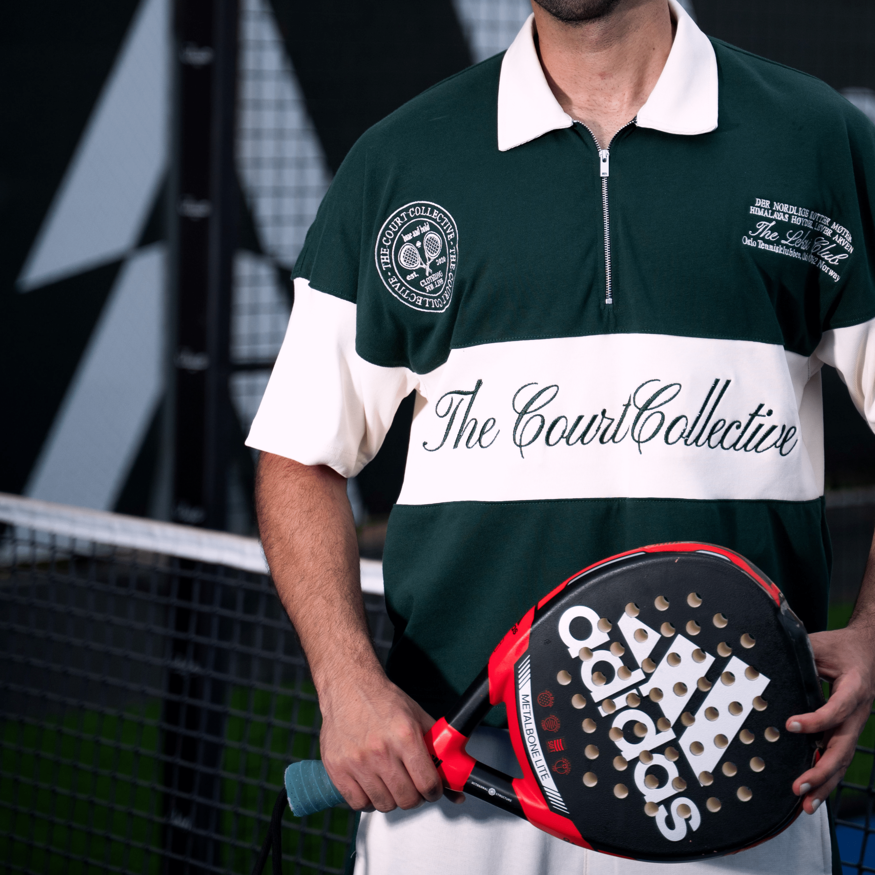 Center Line Golf Green Boxy Quarter Zip Polo - Unisex S - Premium Unisex | LEKSI Pakistan