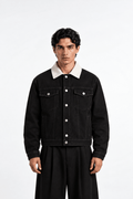 Charcoal Drift Denim Twill Jacket XS - Premium Unisex | LEKSI Pakistan