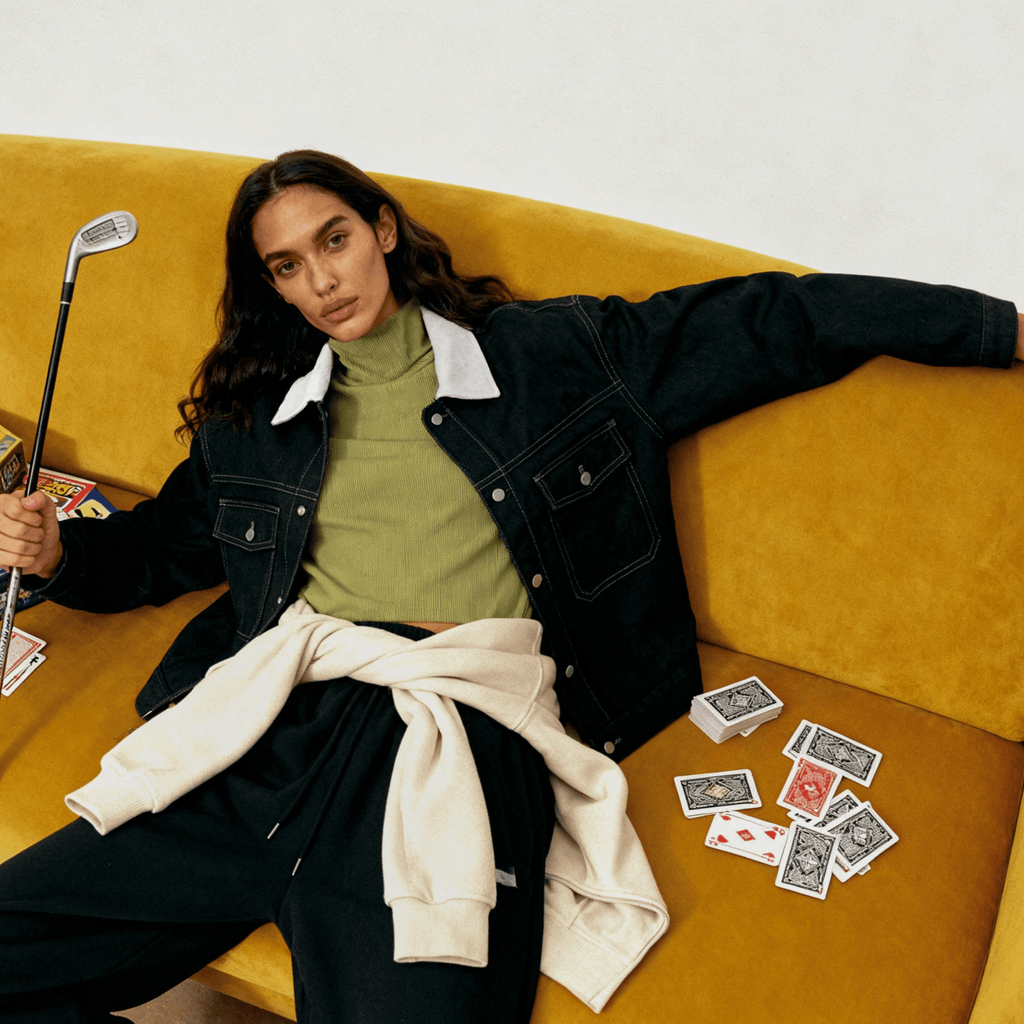 Charcoal Drift Denim Twill Jacket XS - Premium Unisex | LEKSI Pakistan