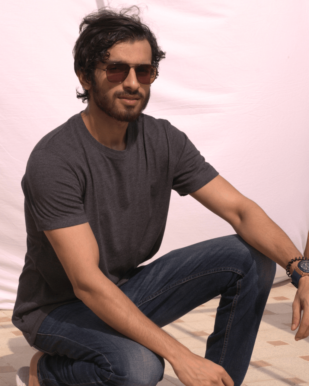 Charcoal Grey Heather T-Shirt S - Premium Unisex | LEKSI Pakistan