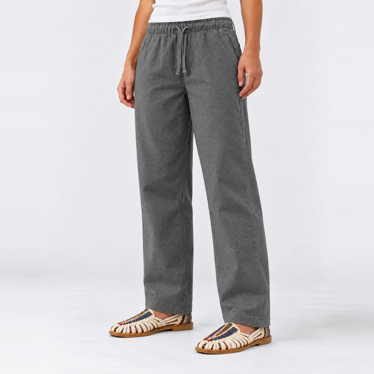 Charcoal Grey Jogger Pants XS - Premium Unisex Straight-Leg Pants | LEKSI Pakistan