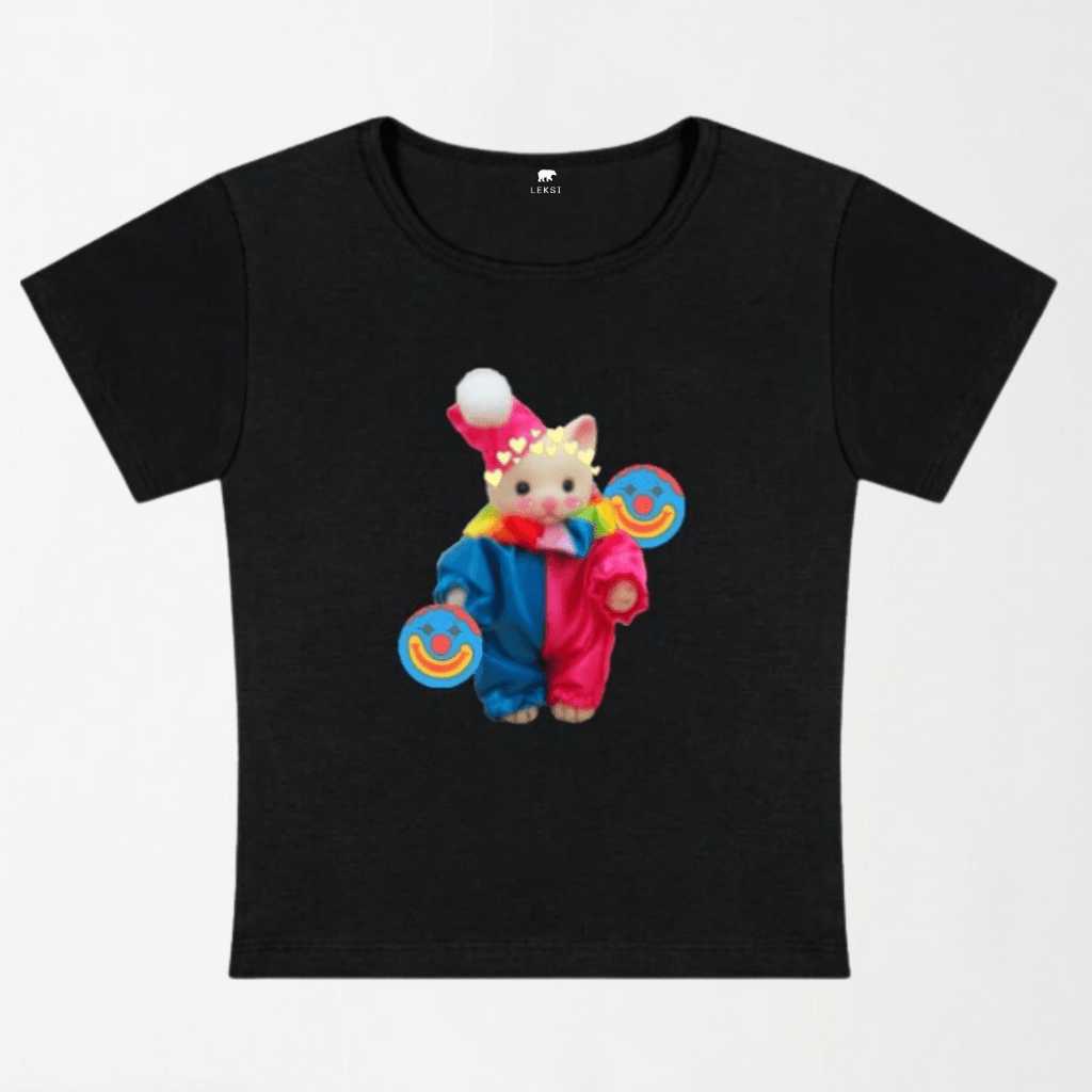 Chat Clown Y2K Baby Tee XXS - Premium Unisex | LEKSI Pakistan