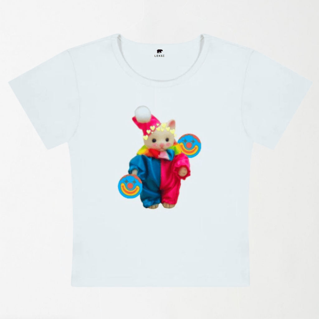 Chat Clown Y2K Baby Tee XXS - Premium Unisex | LEKSI Pakistan