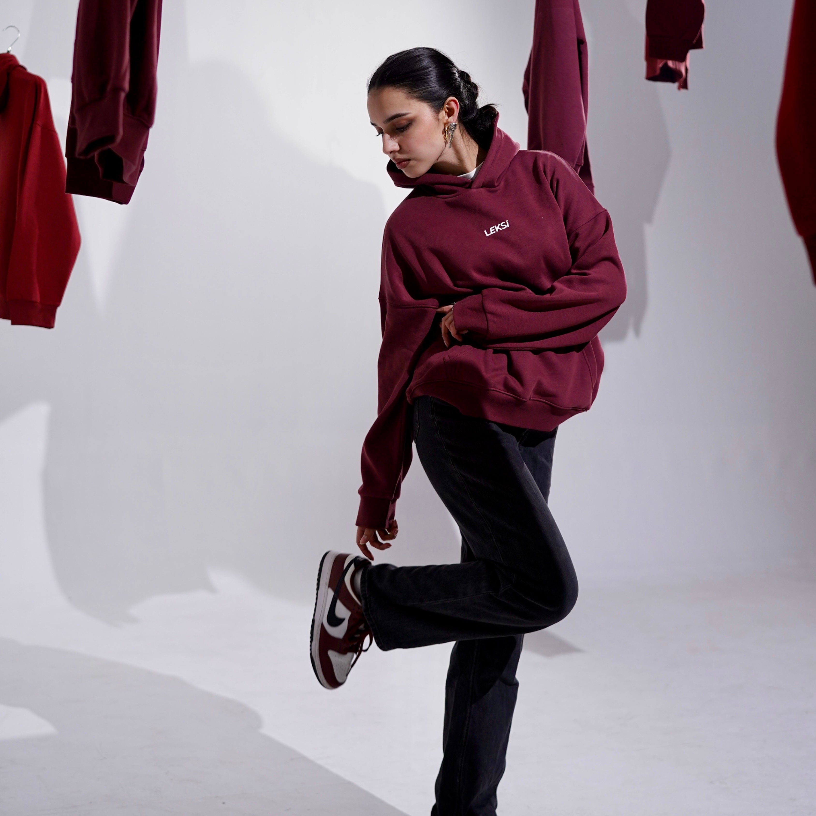 Cherry Cola Cloud Hoodie S - Premium Unisex Raglan Hoodie | LEKSI Pakistan