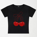 Cherry Girl Y2K Baby Tee XXS - Premium Unisex | LEKSI Pakistan