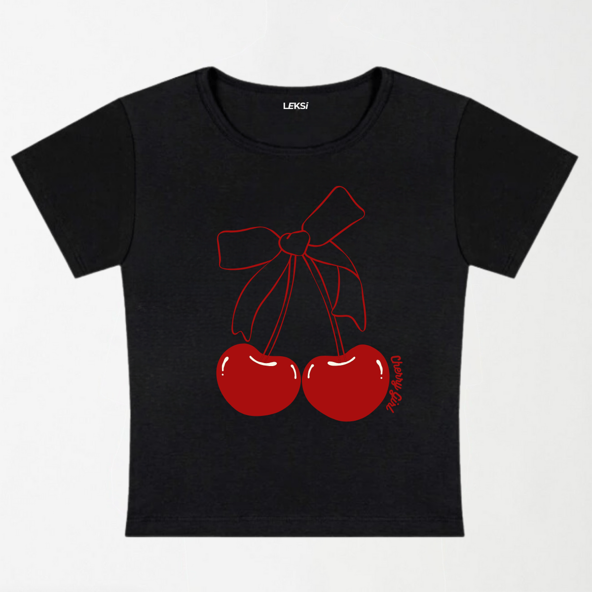 Cherry Girl Y2K Baby Tee XXS - Premium Unisex | LEKSI Pakistan