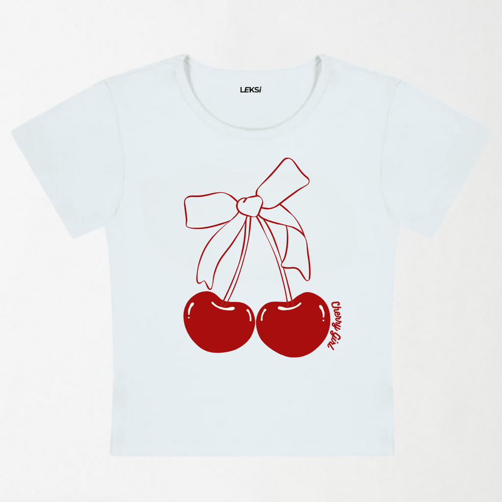 Cherry Girl Y2K Baby Tee XXS - Premium Unisex | LEKSI Pakistan