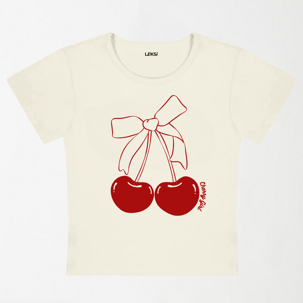 Cherry Girl Y2K Baby Tee XXS - Premium Unisex | LEKSI Pakistan