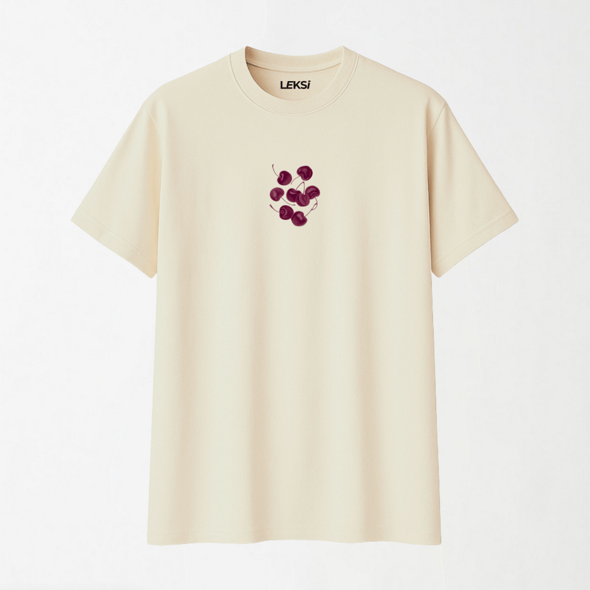 Cherry Nice - Round Neck Unisex T Shirt S - Premium Unisex Graphic T-Shirt | LEKSI Pakistan