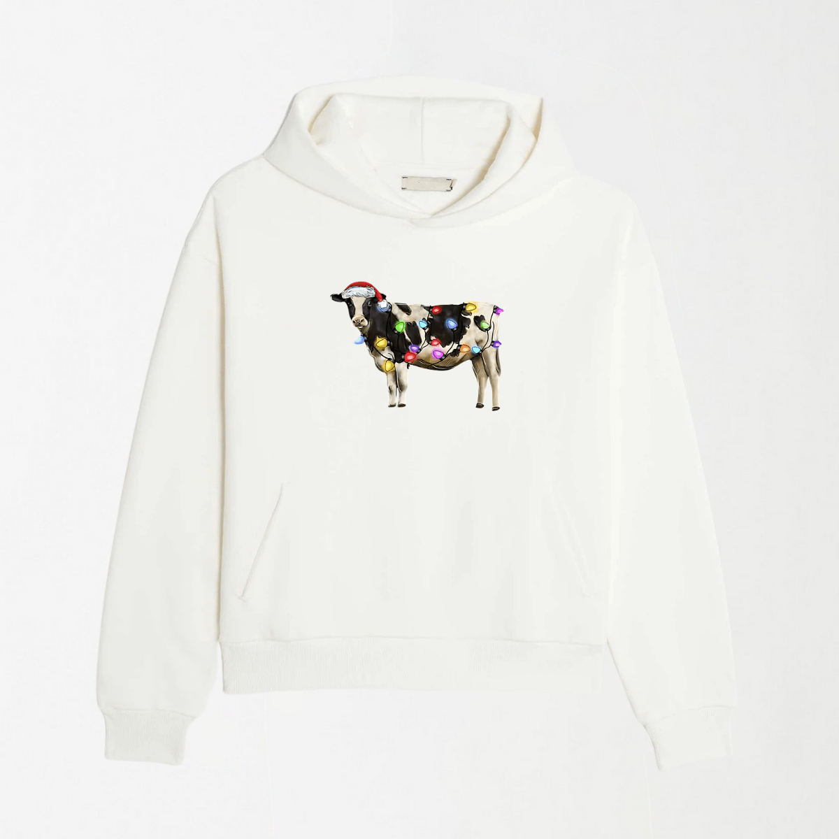 Christmas Cow - Graphic Hoodie S - Premium Unisex | LEKSI Pakistan