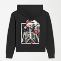 Christmas Skeleton - Black Graphic Hoodie S - Premium Unisex | LEKSI Pakistan