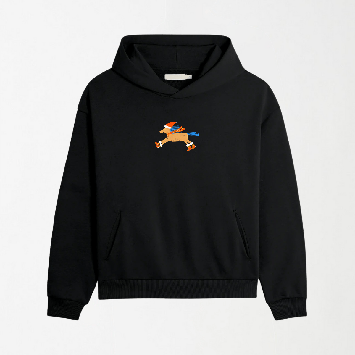 Christmas Snowflake Pony - Black Graphic Hoodie S - Premium Unisex | LEKSI Pakistan