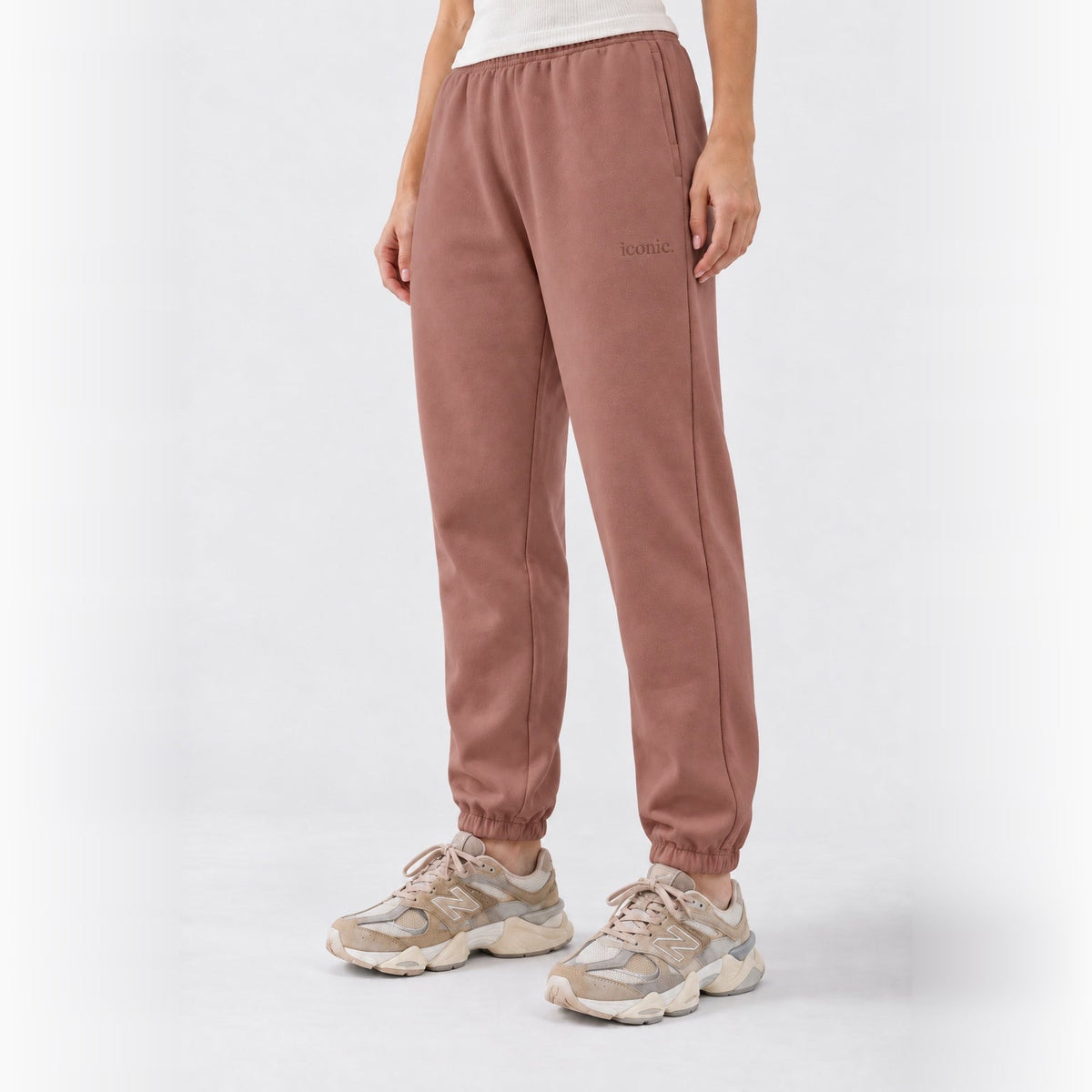 Cinnamon Brown Unisex Sweatpants - MOOD (Iconic) XS - Premium Unisex Sweatpants | LEKSI Pakistan