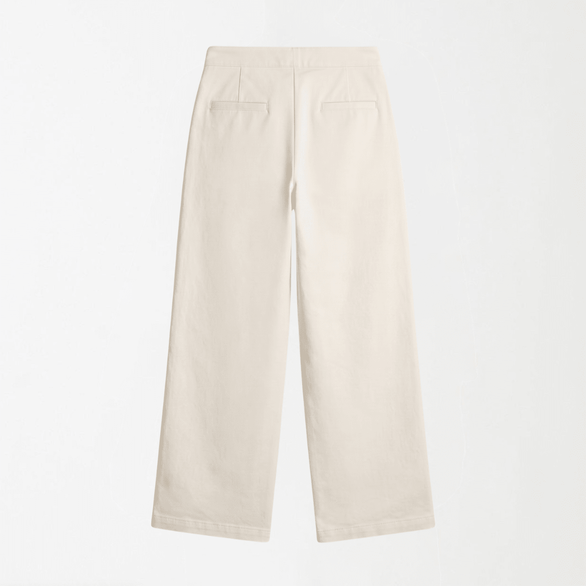 Classic Ivory Wide-Leg Pants XS - Premium Unisex Baggy Pleated Pants | LEKSI Pakistan