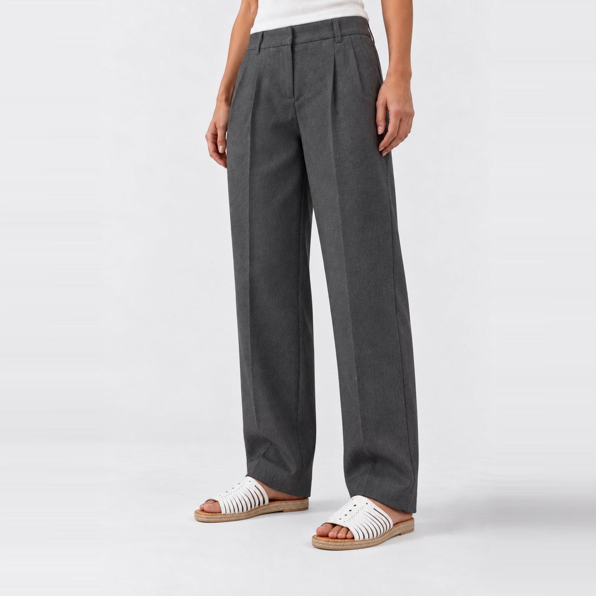 Classic Pleated Wide-Leg Pants XS - Premium Unisex Baggy Pleated Pants | LEKSI Pakistan