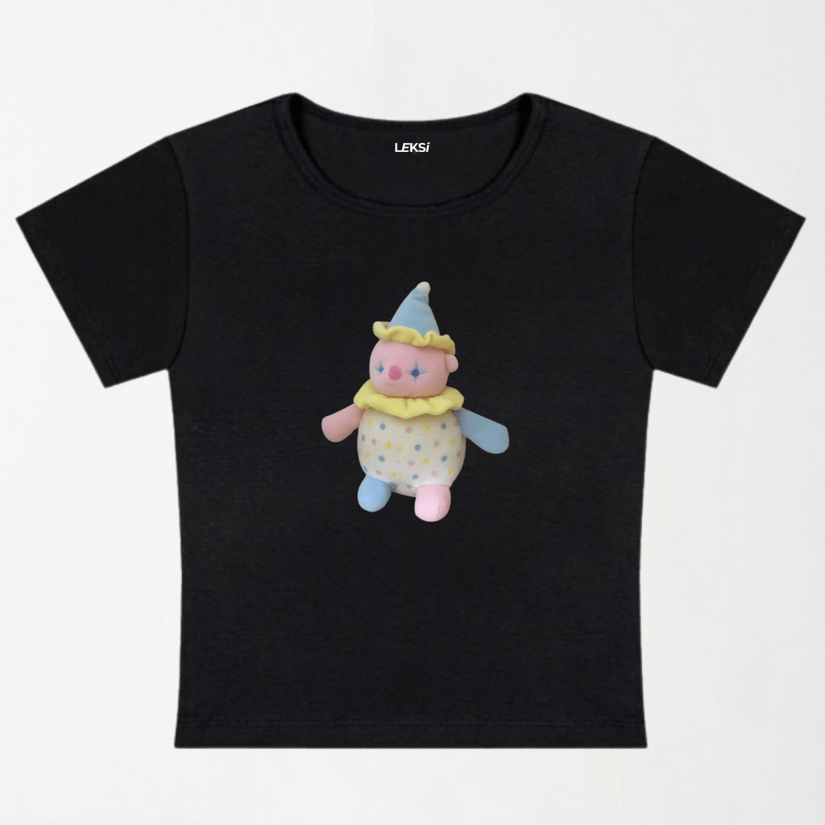 Clowncore Stuffie Y2K Baby Tee XXS - Premium Unisex | LEKSI Pakistan
