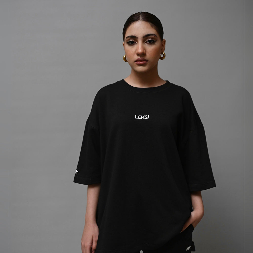 Coal Black Terry Co - ord XS - Premium Unisex Terry Coord | LEKSI Pakistan
