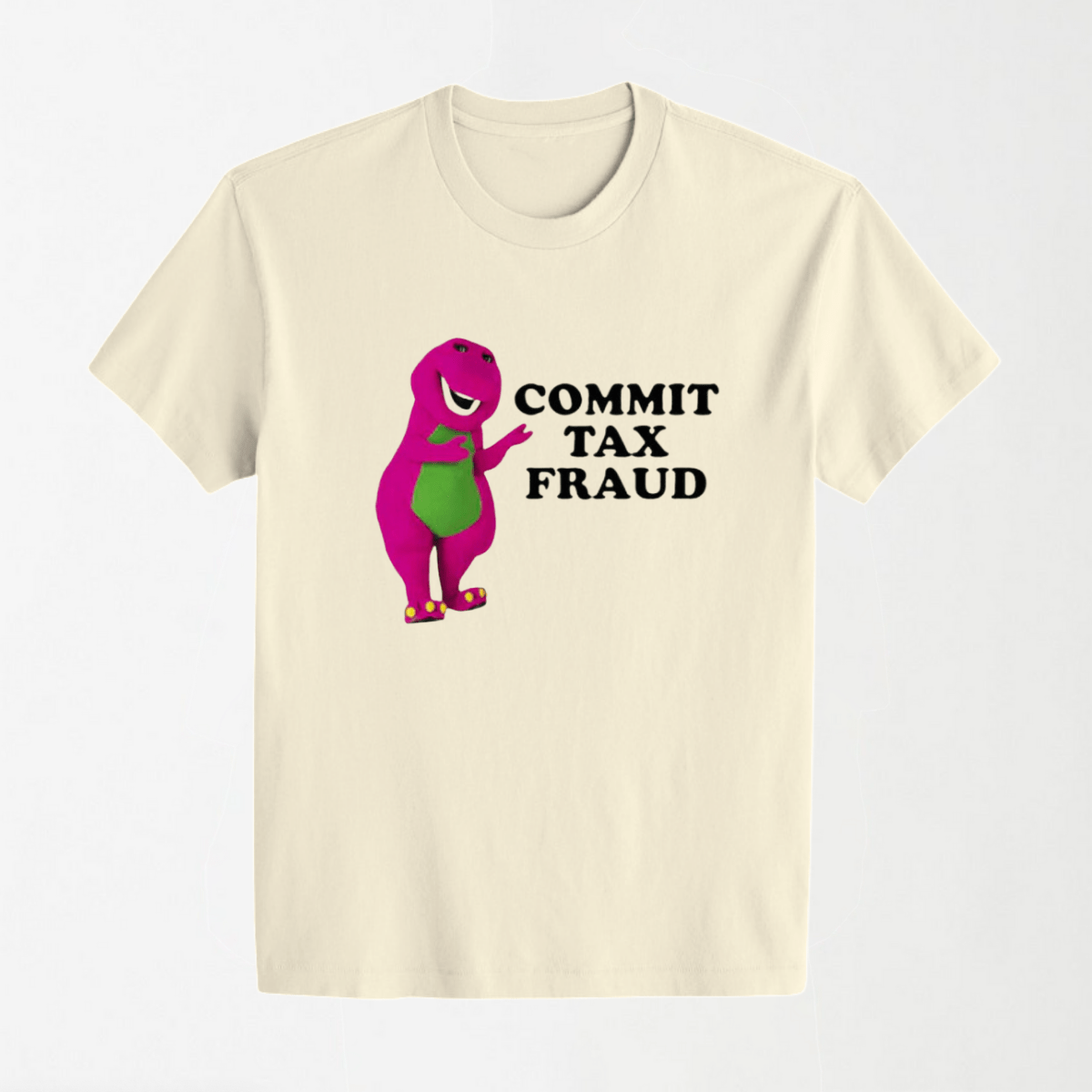Commit Tax Fraud - Round Neck Unisex T Shirt S - Premium Unisex Graphic T-Shirt | LEKSI Pakistan