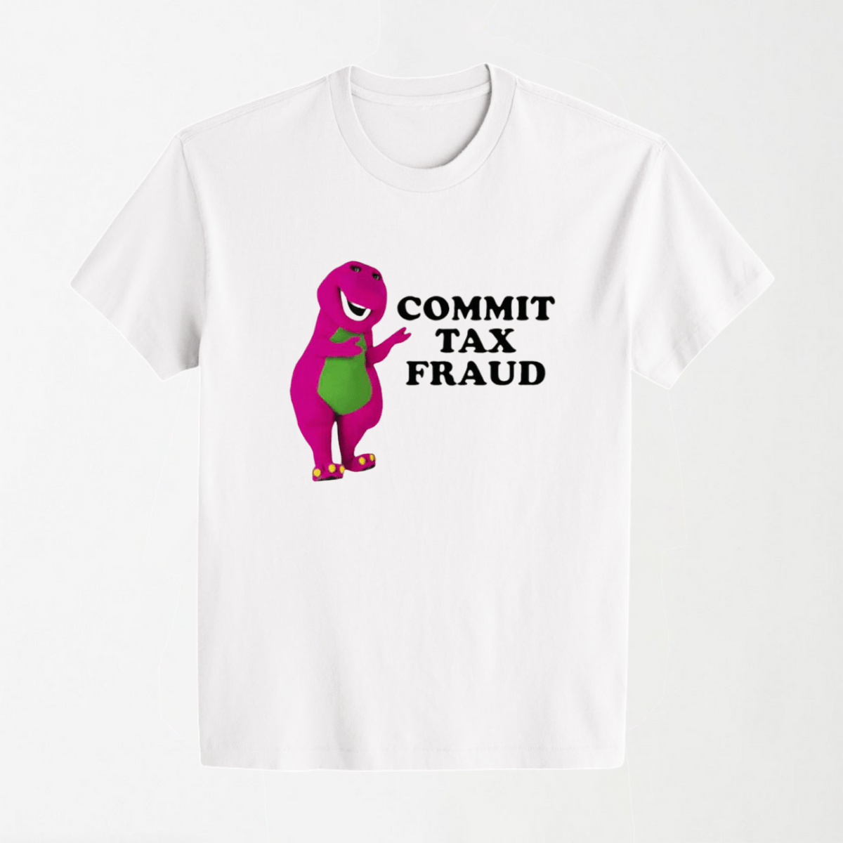 Commit Tax Fraud - Round Neck Unisex T Shirt S - Premium Unisex Graphic T-Shirt | LEKSI Pakistan