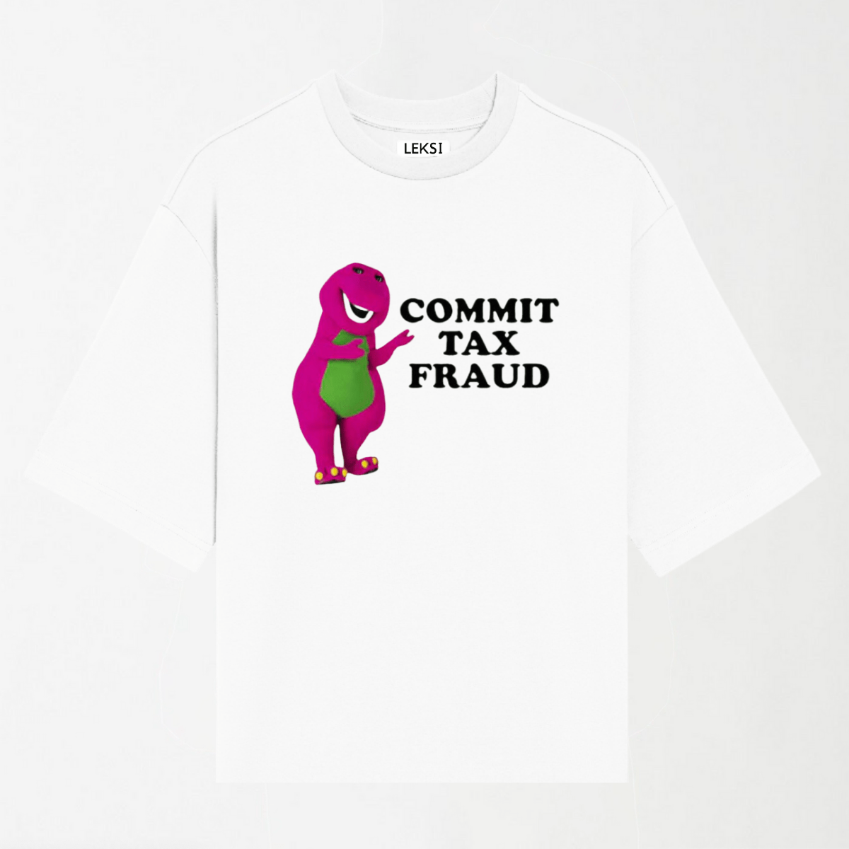 Commit Tax Fraud - Round Neck Unisex T Shirt S - Premium Unisex Graphic T-Shirt | LEKSI Pakistan
