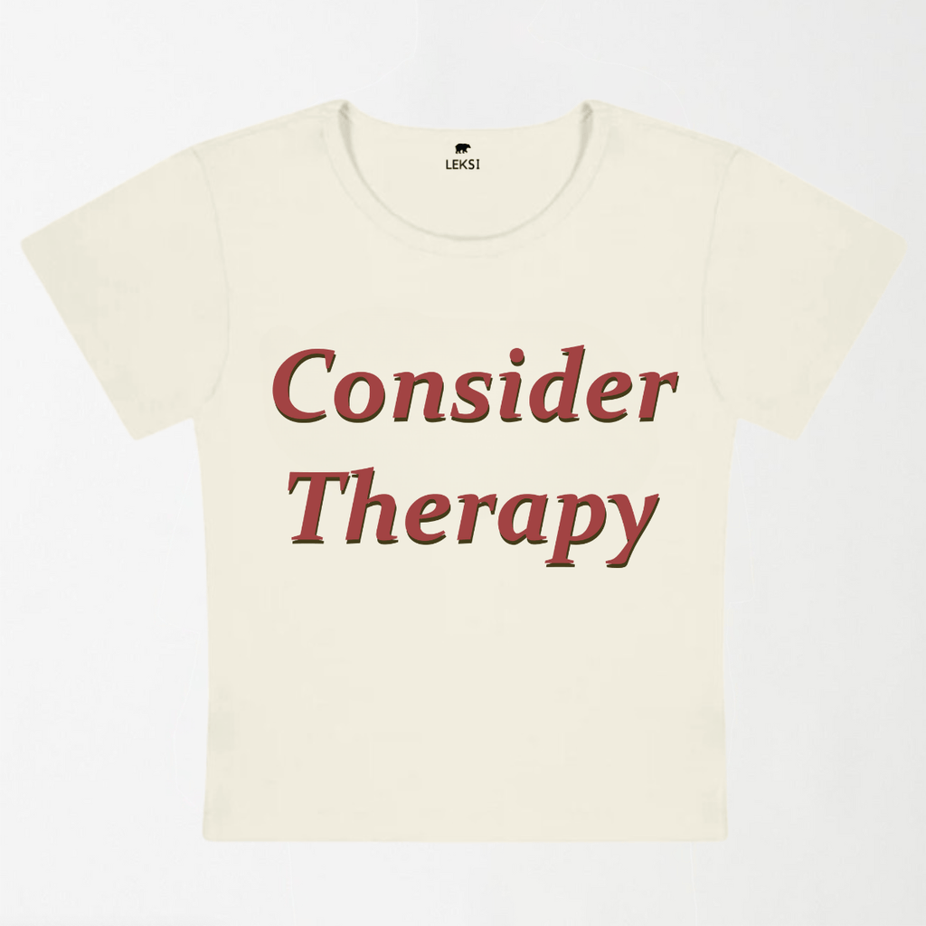 Consider Therapy Y2K Baby Tee XXS - Premium Unisex | LEKSI Pakistan