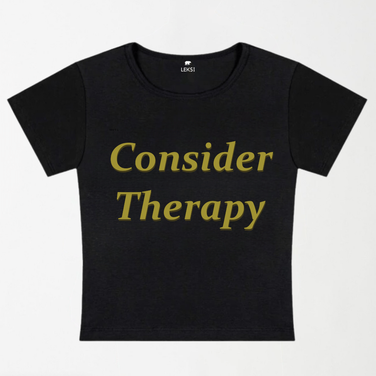 Consider Therapy Y2K Baby Tee XXS - Premium Unisex | LEKSI Pakistan