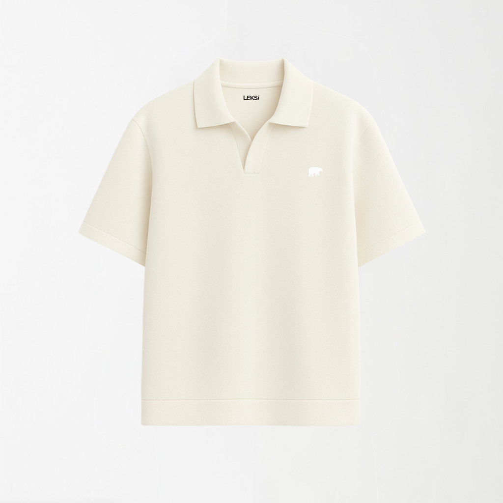 Cortona Rib Knit Polo XS - Premium Unisex | LEKSI Pakistan