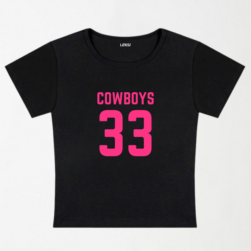 Cowboys 33 Y2K Baby Tee XXS - Premium Unisex | LEKSI Pakistan
