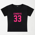 Cowboys 33 Y2K Baby Tee XXS - Premium Unisex | LEKSI Pakistan