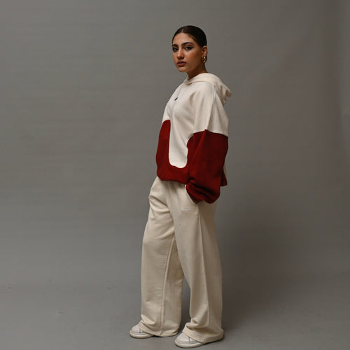 Creamy White Unisex Straight Leg Pants XS - Premium Unisex Straight - Leg Pants | LEKSI Pakistan