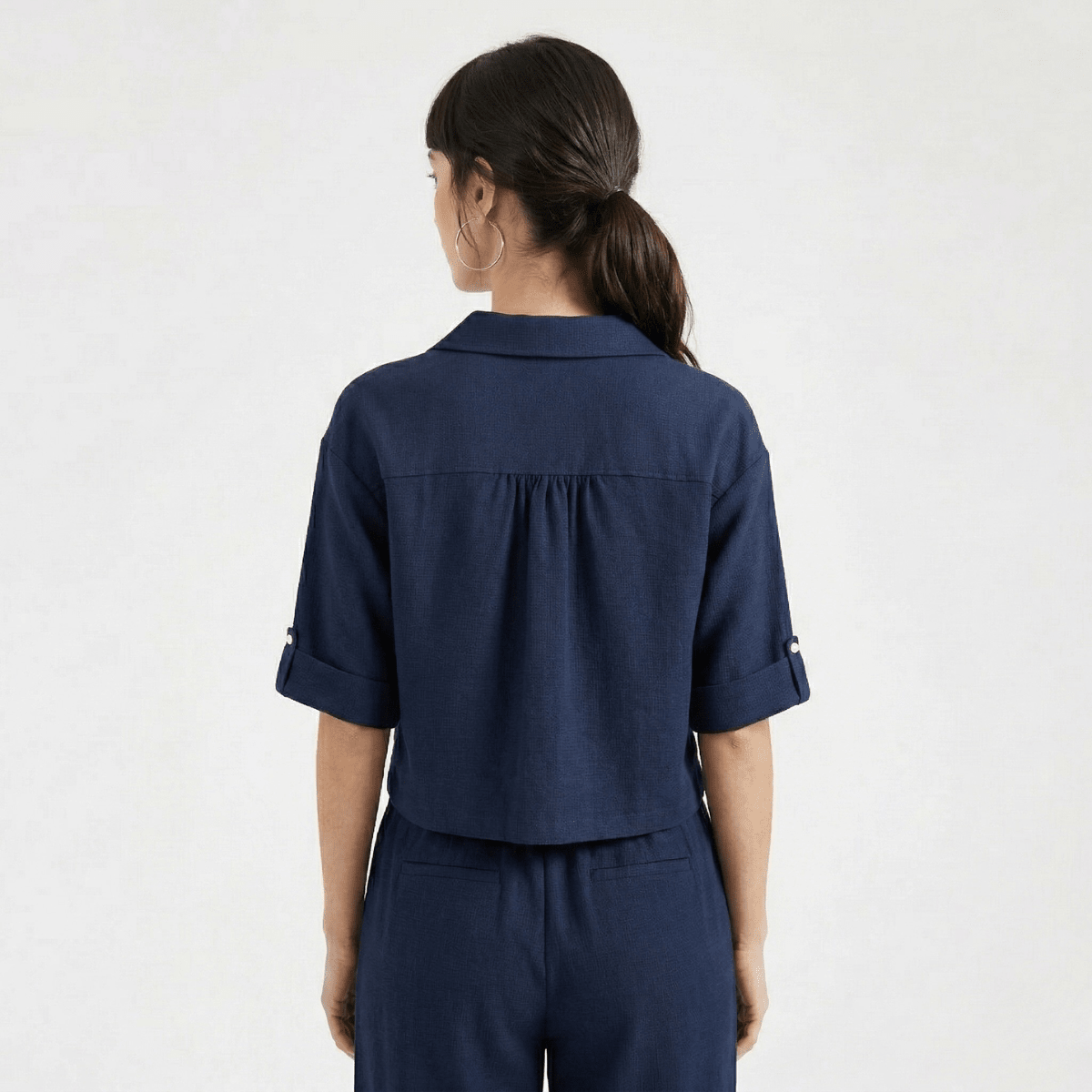 Crinkle Woven Button - Down Coord Set S - Premium Unisex | LEKSI Pakistan