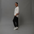 Cropped Baggy Pants - Black (Summer - Friendly) XXS - Premium Unisex | LEKSI Pakistan