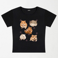 Cute Hamsters Y2K Baby Tee XXS - Premium Unisex | LEKSI Pakistan