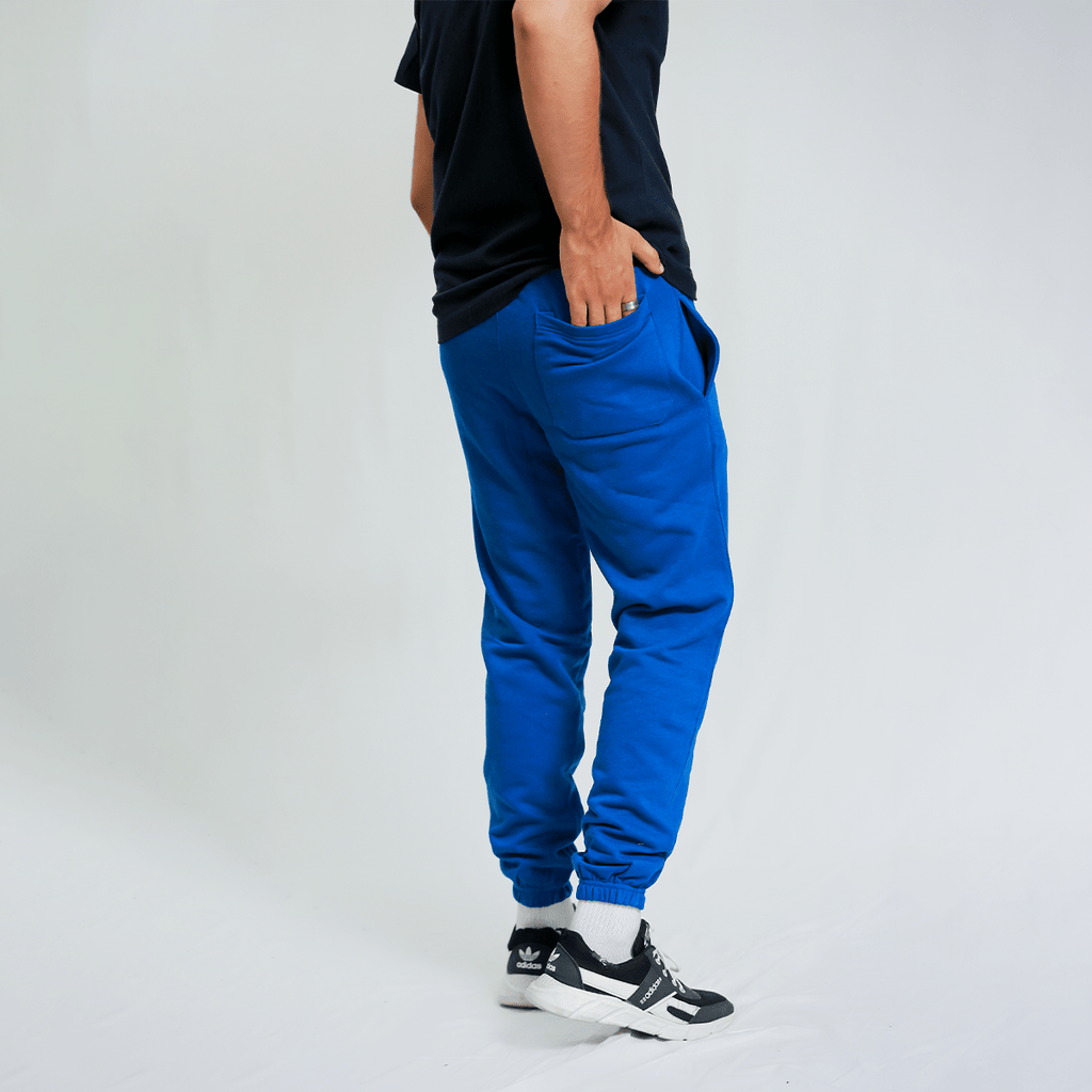 Dark Blue Unisex Sweatpants - French Terry (Summer - Friendly) XS - Premium Unisex Sweatpants | LEKSI Pakistan