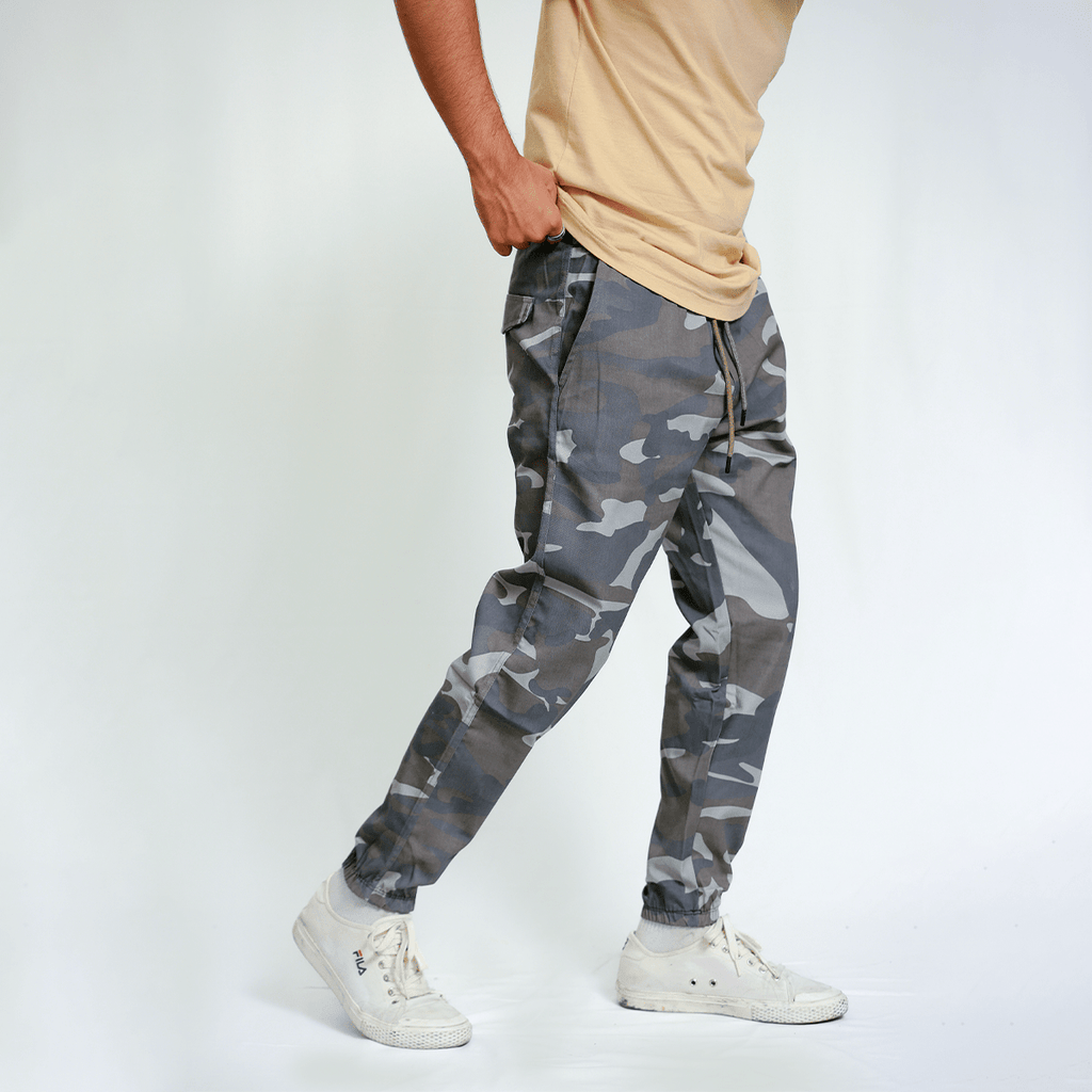 Dark Brown Camo Cargo Pants XS - Premium Unisex | LEKSI Pakistan