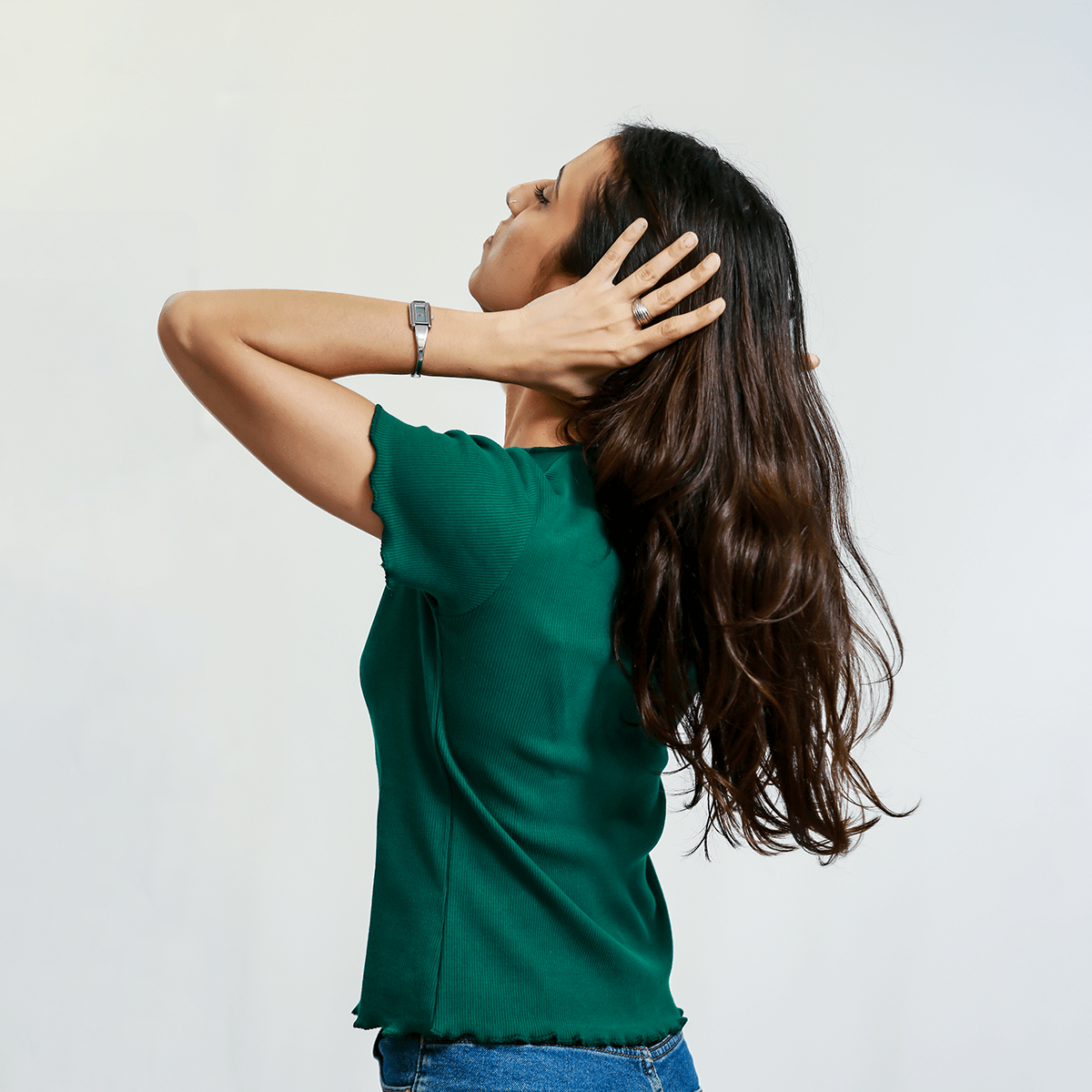 Dark Green Ribbed Shirt XXS - Premium Unisex Lettuce | LEKSI Pakistan