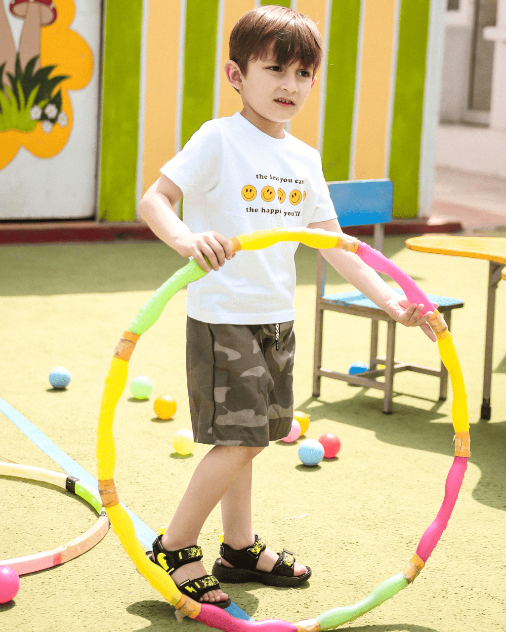 Dark Khaki Camo Cargo Shorts - Kids Unisex 2 - 3 Years - Premium Unisex | LEKSI Pakistan