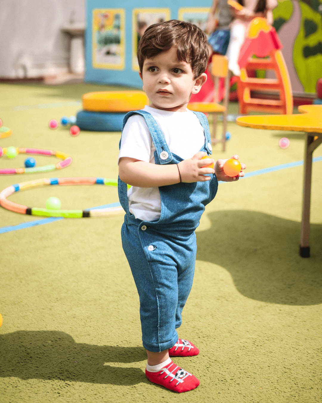 Denim Unisex Kids Romper 12 - 18 Months - Premium Unisex | LEKSI Pakistan