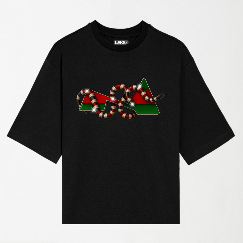 Diamond Coral Snake - Round Neck Unisex T Shirt S - Premium Unisex Graphic T-Shirt | LEKSI Pakistan