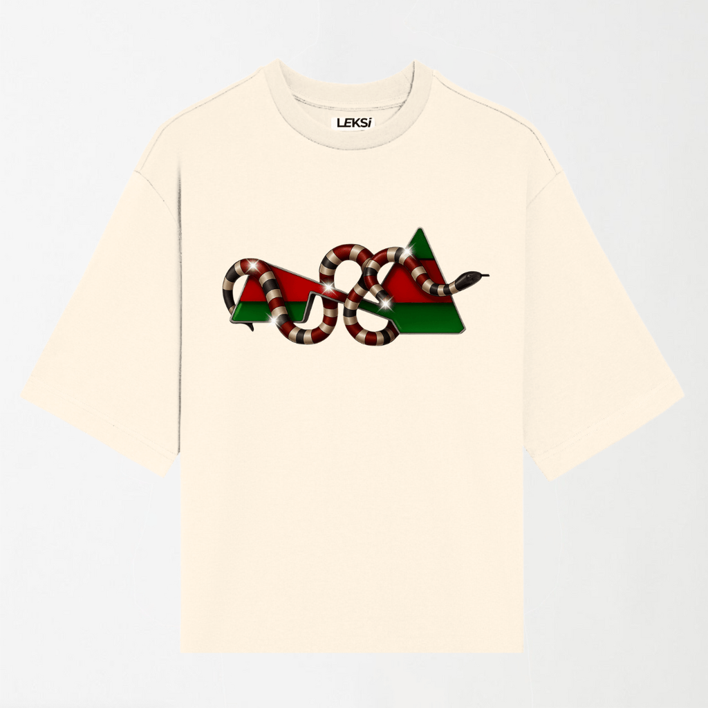 Diamond Coral Snake - Round Neck Unisex T Shirt S - Premium Unisex Graphic T-Shirt | LEKSI Pakistan