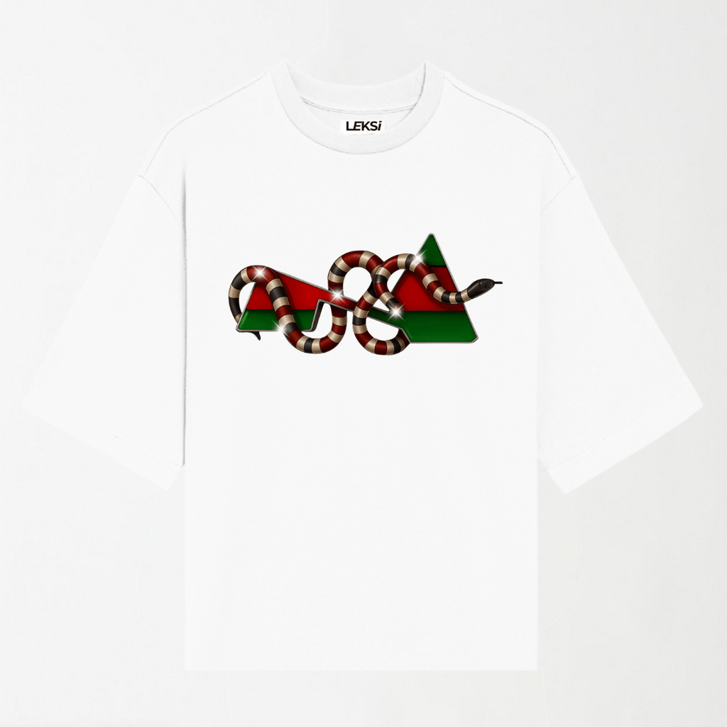 Diamond Coral Snake - Round Neck Unisex T Shirt S - Premium Unisex Graphic T-Shirt | LEKSI Pakistan