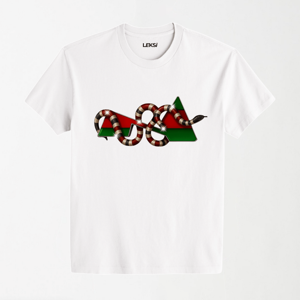 Diamond Coral Snake - Round Neck Unisex T Shirt S - Premium Unisex Graphic T-Shirt | LEKSI Pakistan