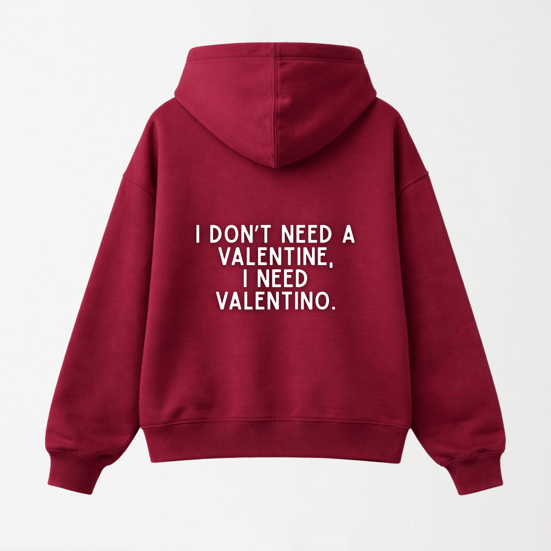 Don’t Need Valent*no - Valentines Special Graphic Hoodie S - Premium Unisex Raglan Hoodie | LEKSI Pakistan