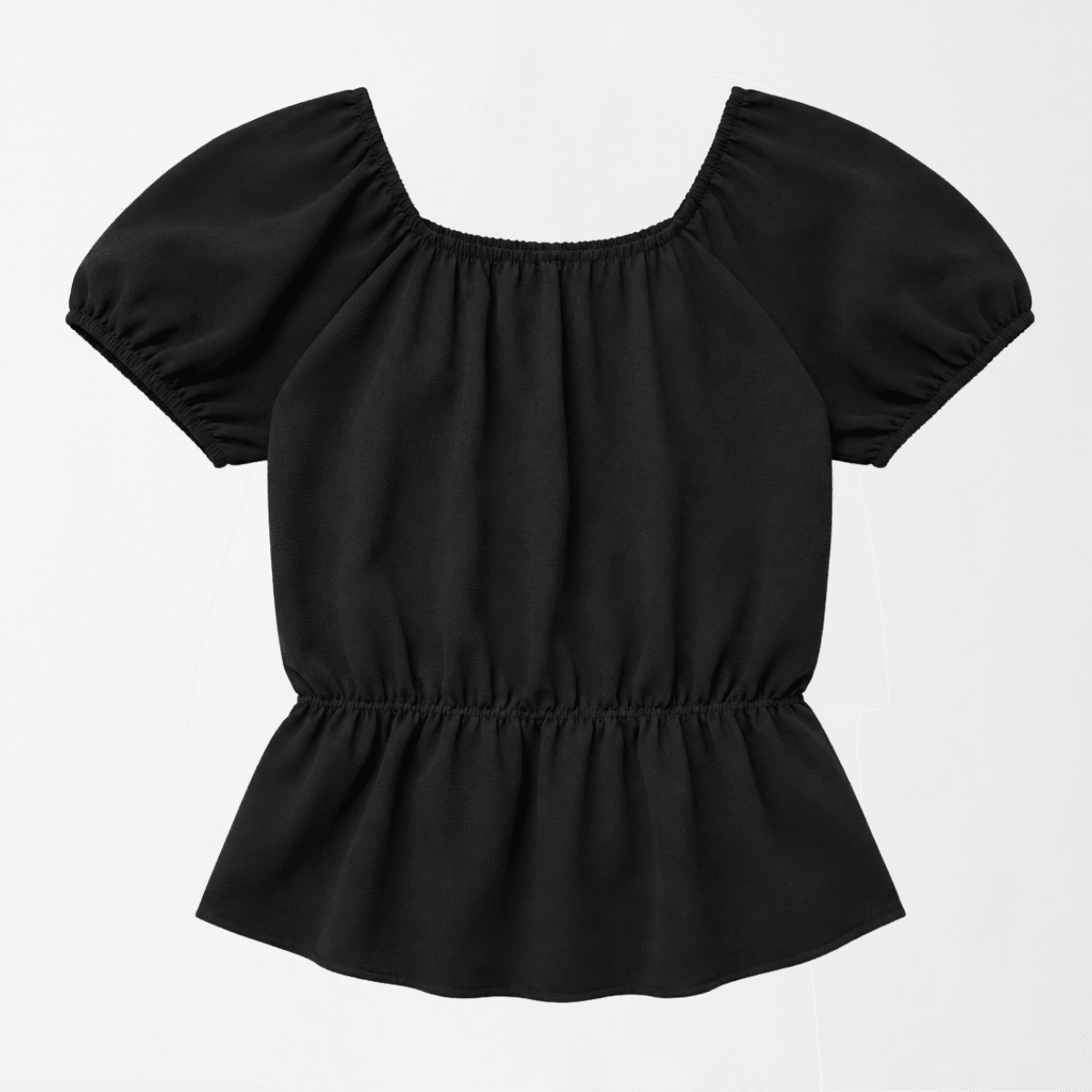 Elastic Neck Peplum Top XXS - Premium Unisex | LEKSI Pakistan