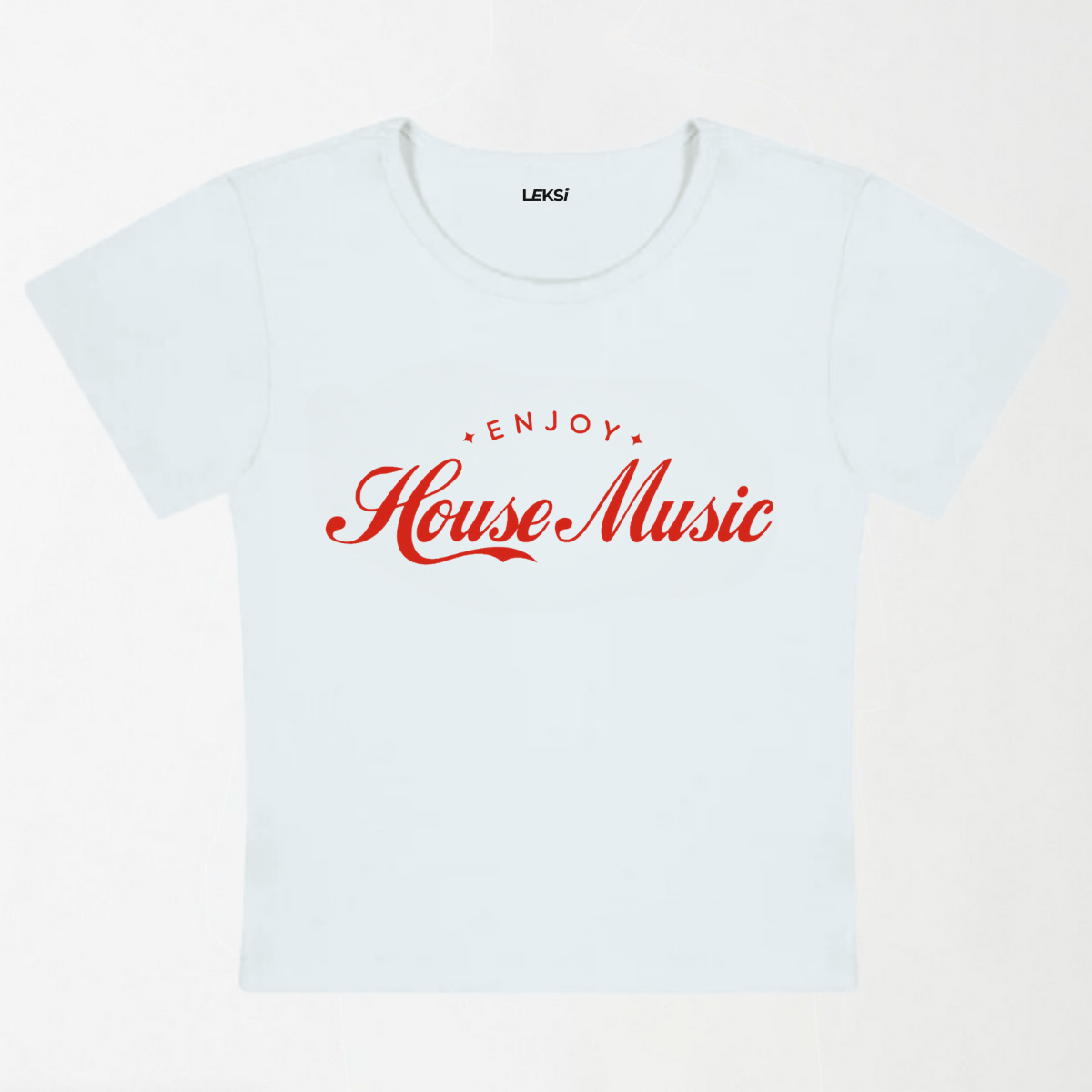 Enjoy House Music Y2K Baby Tee XXS - Premium Unisex | LEKSI Pakistan