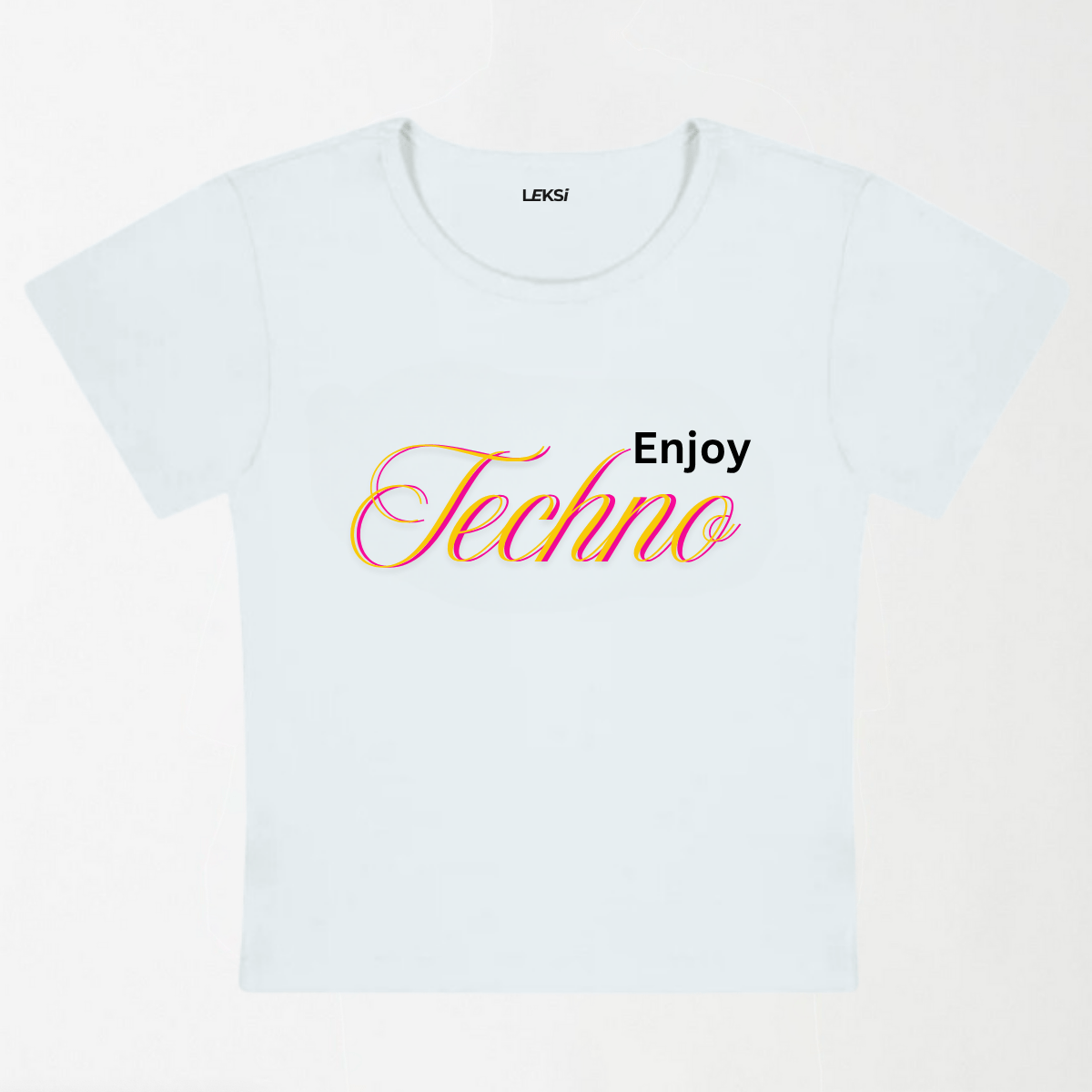 Enjoy Techno Y2K Baby Tee XXS - Premium Unisex | LEKSI Pakistan