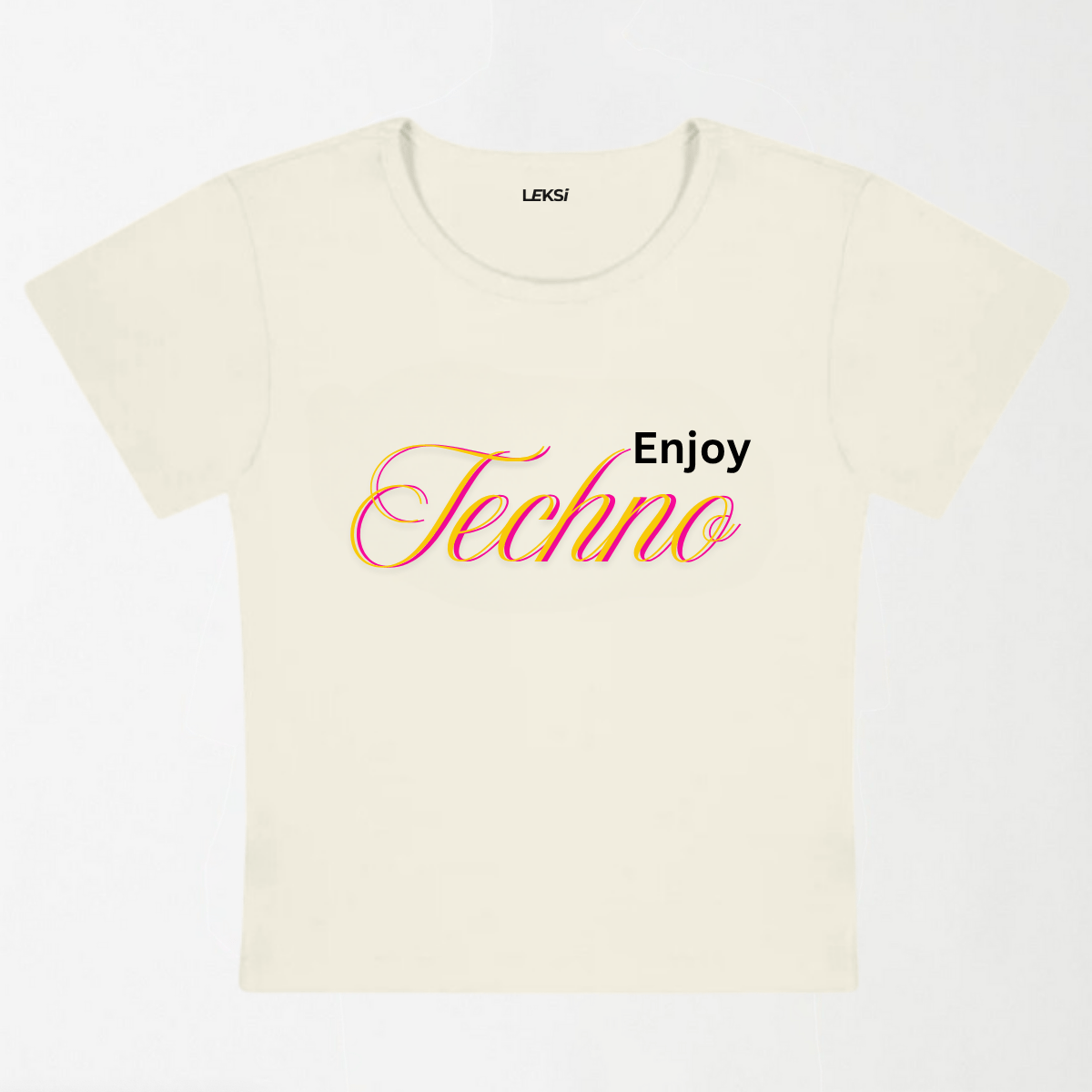 Enjoy Techno Y2K Baby Tee XXS - Premium Unisex | LEKSI Pakistan