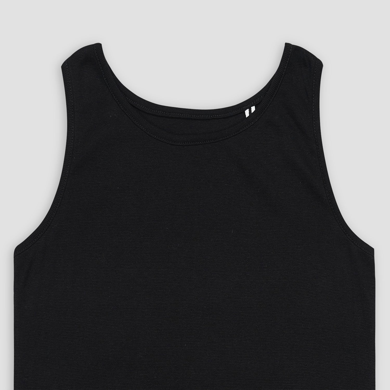 Essential Black Ribbed Tank Top XXS - Premium Unisex | LEKSI Pakistan